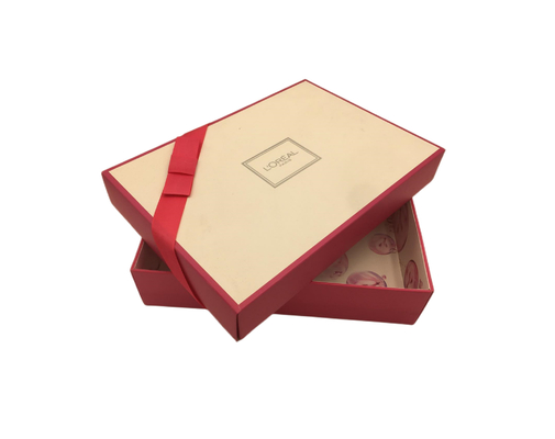 El plegamiento cosmético modificado para requisitos particulares Kraft de la pestaña del cajón de lujo glosa las cajas de papel de empaquetado