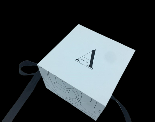 Empaquetado doble roscado del huevo de la caja de regalo de la Navidad de la pintada del doblez de la mitad de la abertura de la cinta