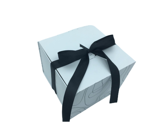 Empaquetado doble roscado del huevo de la caja de regalo de la Navidad de la pintada del doblez de la mitad de la abertura de la cinta