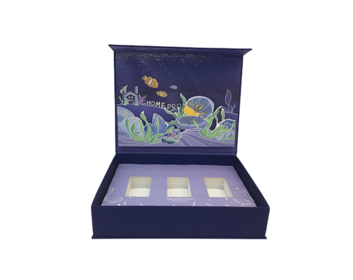 Las algas del DHA engrasan la caja de empaquetado exquisita tridimensional de empaquetado de la caja 3D del caramelo del gel