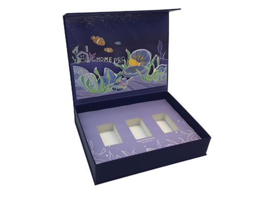 Las algas del DHA engrasan la caja de empaquetado exquisita tridimensional de empaquetado de la caja 3D del caramelo del gel