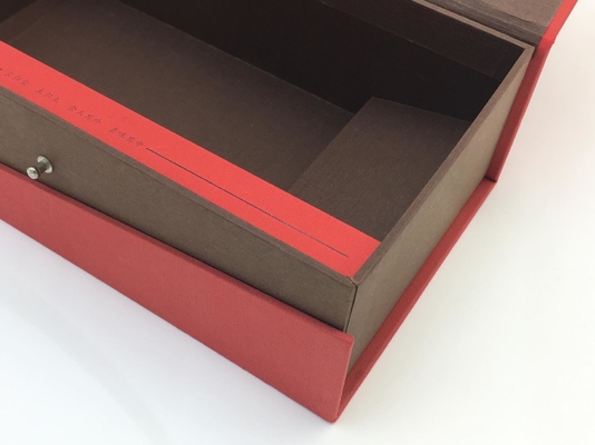La caja de regalo portátil de la sorpresa del día de tarjeta del día de San Valentín de caja de regalo del chocolate de la manija del cajón modificó para requisitos particulares
