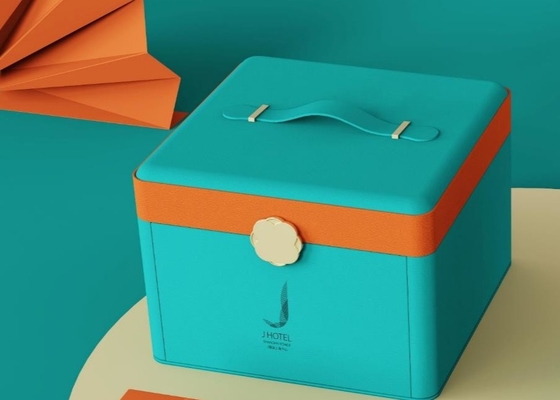 Cielo de grabación en relieve y nudo clásico del arco de la caja de regalo del chocolate de Jiugongge de la cubierta de la tierra