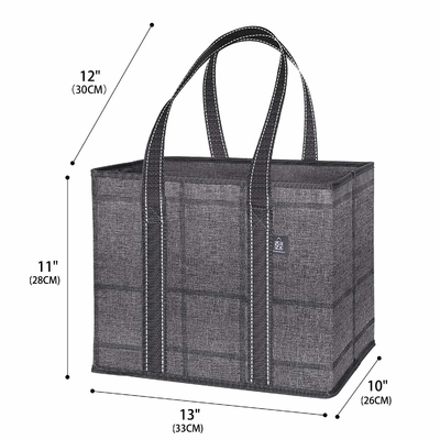 Bolso de ultramarinos reutilizable plegable de Tote Shopping Bag Hard Bottom