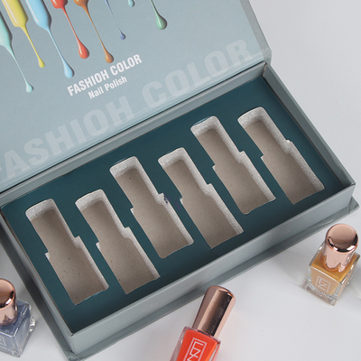 Caja de encargo de lujo de la botella del cuidado del clavo del gel del esmalte de uñas de Logo Printed Paper Empty Cosmetic