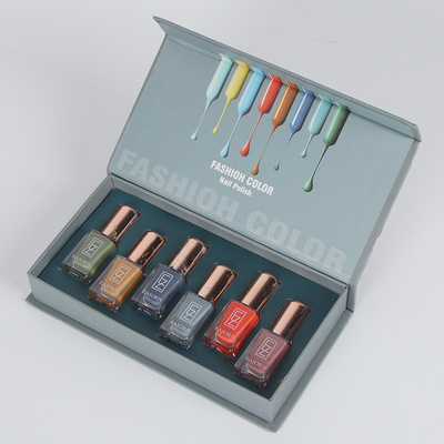 Caja de encargo de lujo de la botella del cuidado del clavo del gel del esmalte de uñas de Logo Printed Paper Empty Cosmetic