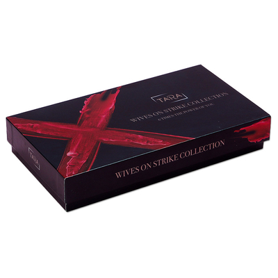 La caja de empaquetado del esmalte de uñas de lujo fijó la caja del cierre del imán de Matt Black Handmade Custom Logo