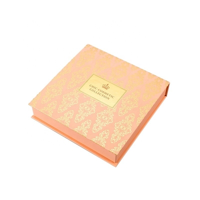 La colección de empaquetado de lujo de encargo del maquillaje de los cosméticos encajona la caja de regalo magnética de la cartulina del cierre de la tapa para el embalaje