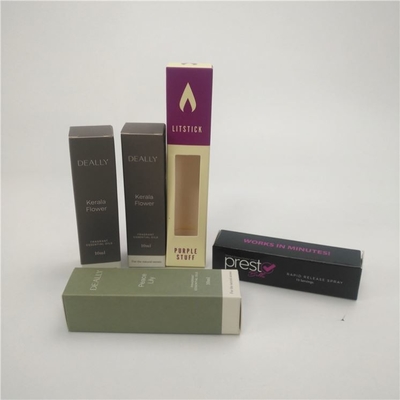 Caja poner crema cosmética de empaquetado de lujo de papel de la cartulina de la caja de papel del perfume de la botella de perfume del terciopelo