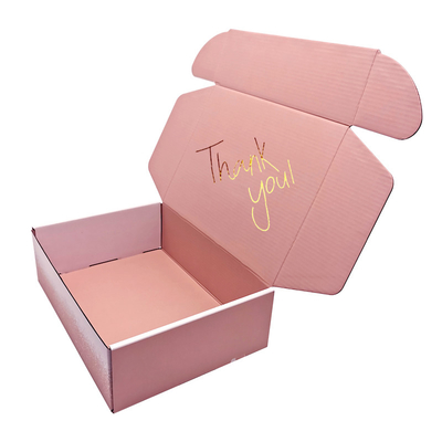 Caja cosmética de lujo de empaquetado de impresión de papel del regalo del rosa plegable