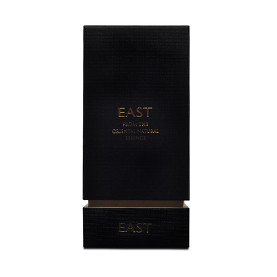 Logotipo modificado para requisitos particulares caja de empaquetado del perfume del cosmético negro vacío de la cartulina
