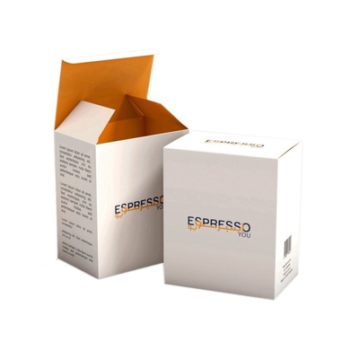 Grabación en relieve sellando la caja cosmética de lujo del papel de papel de tarjetas blanco para el perfume
