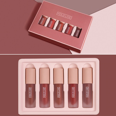 Papel de empaquetado de la caja del OEM del lustre cosmético del labio que embala la impresión en offset 4c