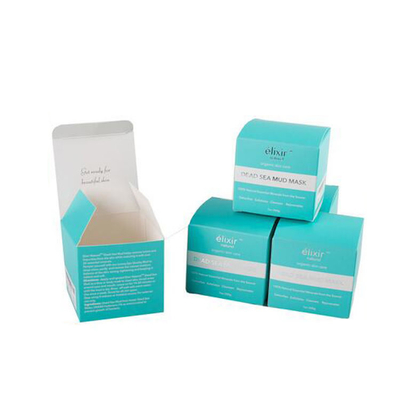 Cartulina colorida de la caja cosmética de lujo del perfume que empaqueta la caja cosmética