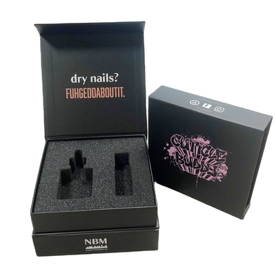 Caja de seda de la funda de almohada de la caja cosmética de lujo magnética de encargo