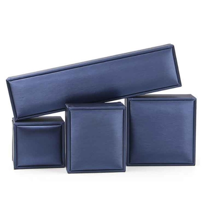 Cuero de lujo de Ring Storage Gift Box Brushed de la joyería que se casa