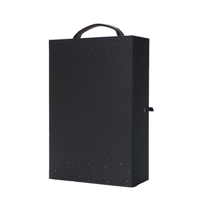 caja Champagne Bottle Leather Packaging de lujo del vino del cuero de la hojalata de 0.30m m