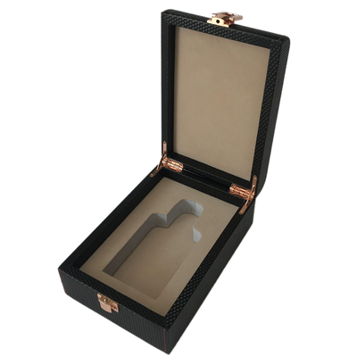 Caja de empaquetado de cuero de encargo de la PU para la caja del perfume