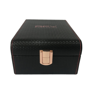 Caja de empaquetado de cuero de encargo de la PU para la caja del perfume
