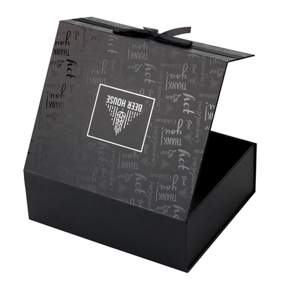 Caja de empaquetado magnética de lujo de papel plegable del paquete plano de la caja de regalo