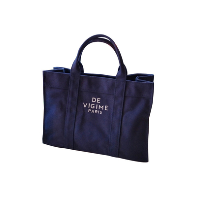 los bolsos de la lona de algodón de 12oz 16oz de la tela de las mujeres gruesas del algodón imprimieron el logotipo