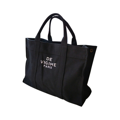 los bolsos de la lona de algodón de 12oz 16oz de la tela de las mujeres gruesas del algodón imprimieron el logotipo