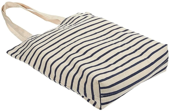 Paño Tote Bags reutilizable de la lona de algodón para el tendero, pulgadas de las compras 15x16.5