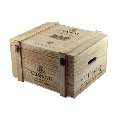 El whisky grande personalizó la laminación brillante de la caja de madera del vino