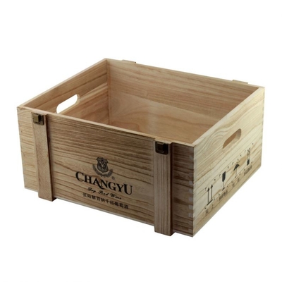 El whisky grande personalizó la laminación brillante de la caja de madera del vino