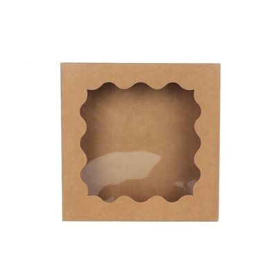 Cajas de torta del papel de Contaienrs del regalo de la comida de Macaron del cuadrado para los pasteles con la ventana