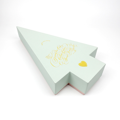 Caja de embalaje de la cartulina de papel rígida del regalo de la Navidad que imprime el logotipo