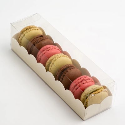 Tablero de marfil multi de la caja de regalo de la torta de Macaron de la galleta del chocolate de la especificación del ANIMAL DOMÉSTICO