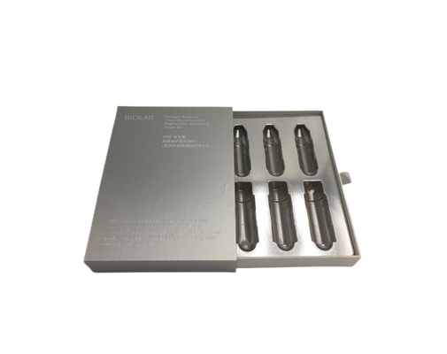 Buen precio Caja de empaquetado de la esencia de encargo del producto para el cuidado de la piel de la marca con un mejor empaquetado de la textura en línea