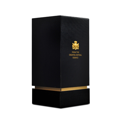 Buen precio Logotipo modificado para requisitos particulares caja de empaquetado del perfume del cosmético negro vacío de la cartulina en línea
