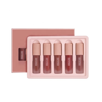 Buen precio Papel de empaquetado de la caja del OEM del lustre cosmético del labio que embala la impresión en offset 4c en línea
