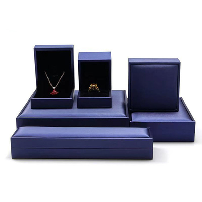 Buen precio Cuero de lujo de Ring Storage Gift Box Brushed de la joyería que se casa en línea
