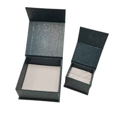 Buen precio Caja de regalo magnética de cuero de la PU de regalo del negro de cuero de lujo de la caja en línea