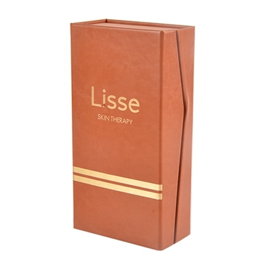 Buen precio Cajas de regalo de empaquetado de la PU Flip Top Lid Cosmetic Perfume del paquete magnético de cuero de encargo del papel en línea