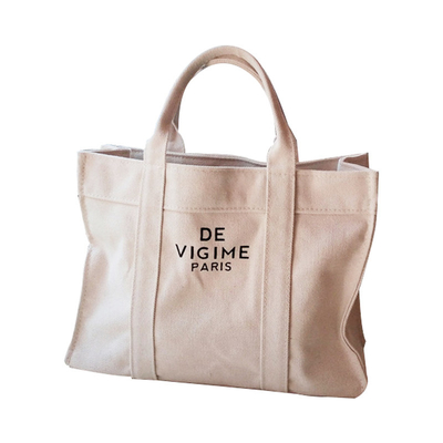 Buen precio los bolsos de la lona de algodón de 12oz 16oz de la tela de las mujeres gruesas del algodón imprimieron el logotipo en línea