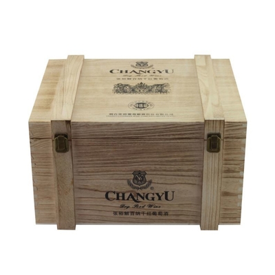 Buen precio El whisky grande personalizó la laminación brillante de la caja de madera del vino en línea