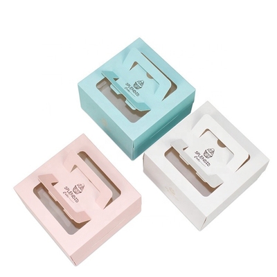 Buen precio La impresión de la cartulina personalizó la ventana transparente de las cajas de torta en línea